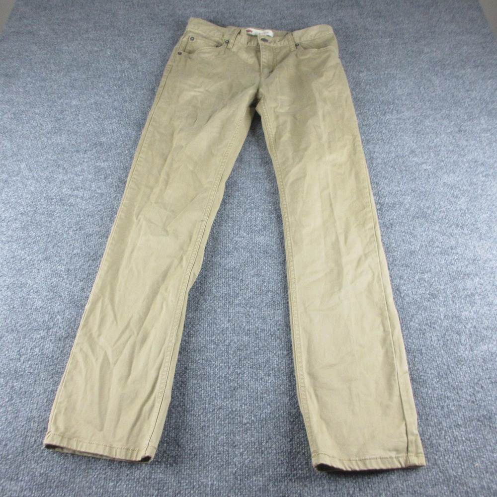 Levis 511 Jeans Mens 28x28 Beige Slim Skinny Stretch Denim Casual Pants